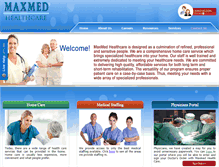 Tablet Screenshot of maxmedhealthcare.com